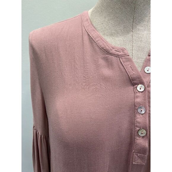 Chaser Heirloom Gauze Top in Mauve Size M - Picture 3 of 6